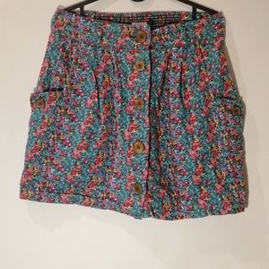 UO floral multicolored skirt